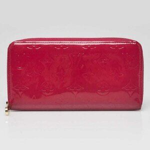 Louis Vuitton Rose Indian Monogram Vernis Zippy Wallet
